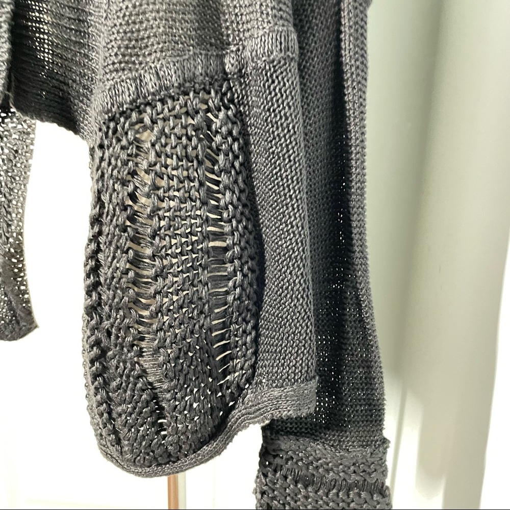TSE Black 100% Linen Open Cardigan Shrug  size S NWT - Picture 10 of 17